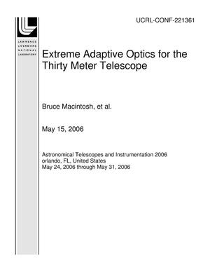 Extreme Adaptive Optics for the Thirty Meter Telescope