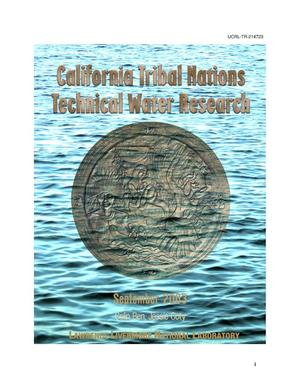 California Tribal Nations Technical Water Research