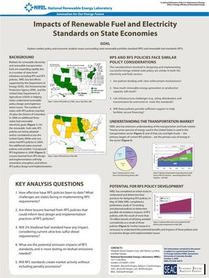 Impacts of Renewable Fuel and Electricity Standards on State Economies (Poster)