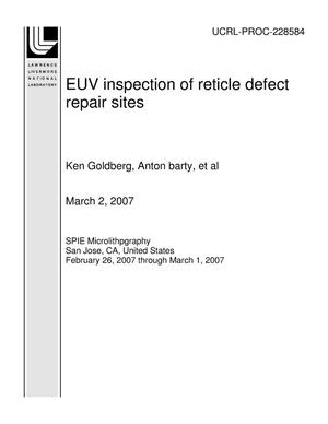 Euv Inspection of Reticle Defect Repair Sites