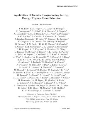 Application of genetic programming to high energy physics event selection