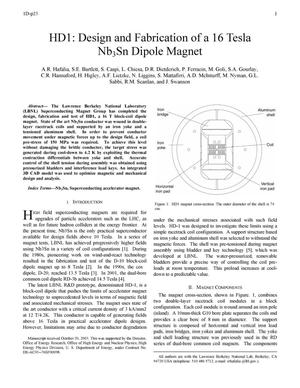 HD1: Design and Fabrication of a 16 Tesla Nb3Sn DipoleMagnet