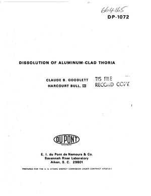 Dissolution of aluminum-clad thoria