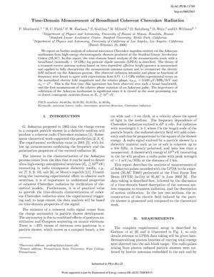 Time-Domain Measurement of Broadband Coherent Cherenkov Radiation