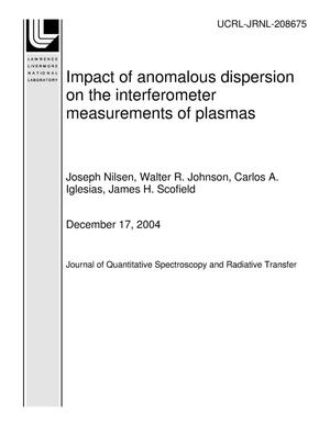 Impact of Anomalous Dispersion on the Interferometer Measurements of Plasmas