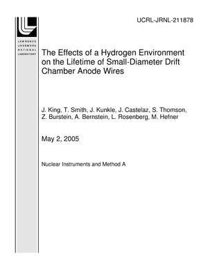 The Effects of a Hydrogen Environment on the Lifetime of Small-Diameter Drift Chamber Anode Wires