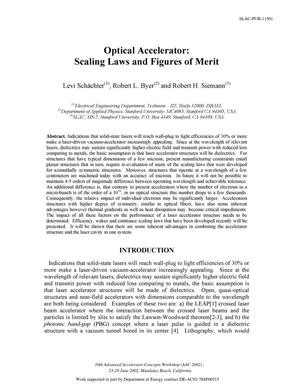 Optical Accelerator: Scaling Laws and Figures of Merit