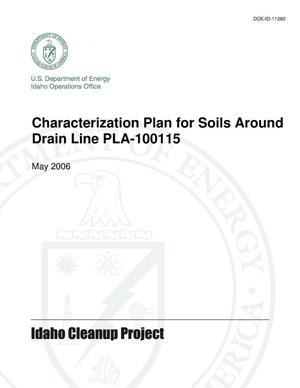 Characterization Plan for Soils Around Drain Line PLA-100115