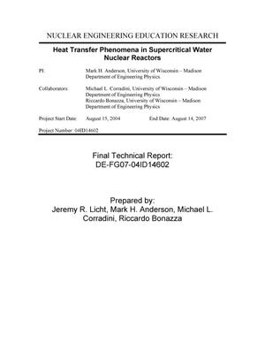Heat Transfer Phenomena in Supercritical Water Nuclear Reactors