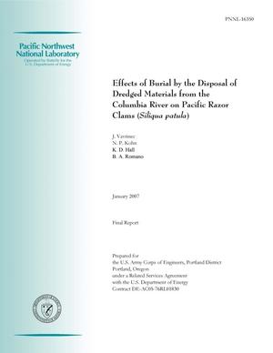 Effects of burial by the disposal of dredged materials from the Columbia River on Pacific razor clams (Siliqua patula)