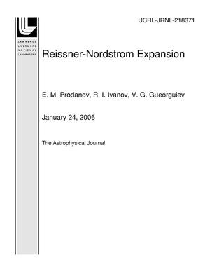 Reissner-Nordstrom Expansion