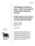 Article: The Measure of Human Error: Direct and Indirect Performance Shaping F…