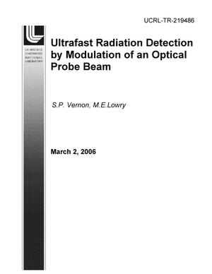 Ultrafast Radiation Detection by Modulation of an Optical Probe Beam