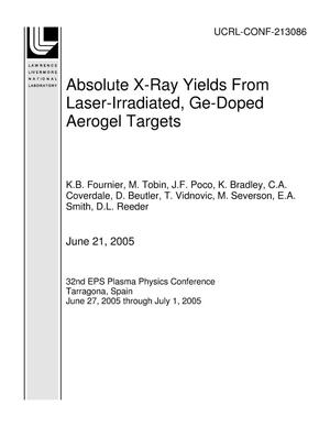 Absolute X-Ray Yields From Laser-Irradiated, Ge-Doped Aerogel Targets