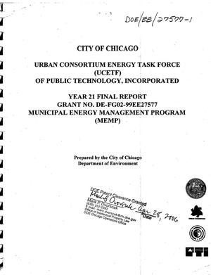 Urban Consortium Energy Task Force - Year 21 Final Report