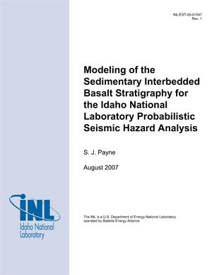 Modeling of the Sedimentary Interbedded Basalt Stratigraphy for the Idaho National Laboratory Probabilistic Seismic Hazard Analysis