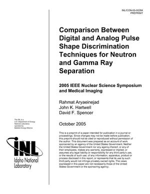 Comparison Between Digital and Analog Pulse Shape Discrimination Techniques For Neutron and Gamma Ray Separation