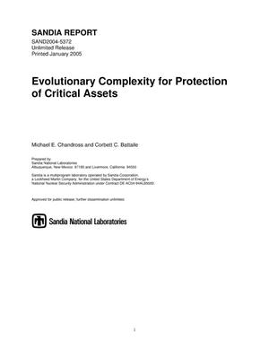Evolutionary complexity for protection of critical assets.