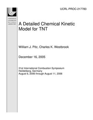 A Detailed Chemical Kinetic Model for TNT