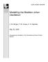 Book: Modelling the Madden Julian Oscillation