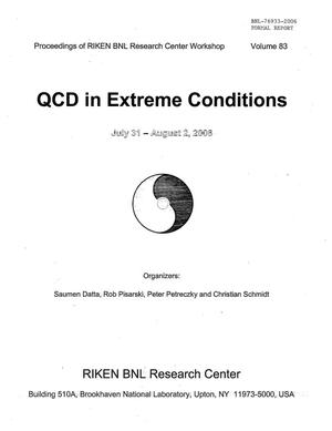 Proceedings of Riken Bnl Research Center Workhshop Entitled Qcd in Extreme Conditions. (Volume 83)