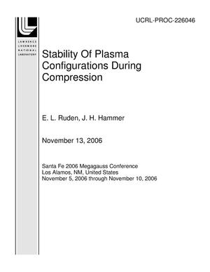 Stability Of Plasma Configurations During Compression