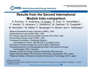 Results from the Second International Module Inter-comparison