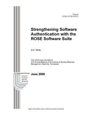 Strengthening Software Authentication with the ROSE Software Suite