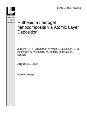 Ruthenium / aerogel nanocomposits via Atomic Layer Deposition