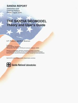 The Sandia GeoModel : theory and user's guide.