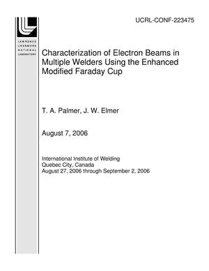 Characterization of Electron Beams in Multiple Welders Using the Enhanced Modified Faraday Cup