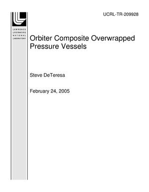 Orbiter Composite Overwrapped Pressure Vessels