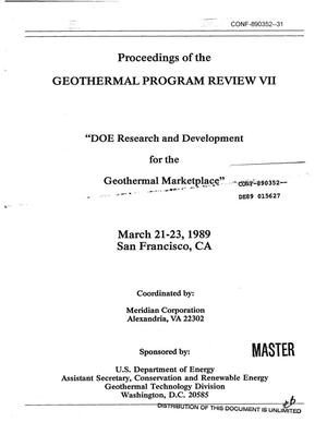 Critique of "Fluid Production" R&D for Geothermal Program Review VII