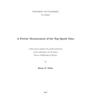 A precise measurement of the top quark mass