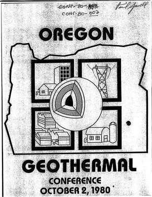 The Oregon Geothermal Planning Conference