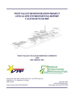 West Valley Demonstration Project Annual Site Environmental Report Calendard Year 2005