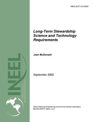 Long-Term Stewardship Program Science and Technology Requirements