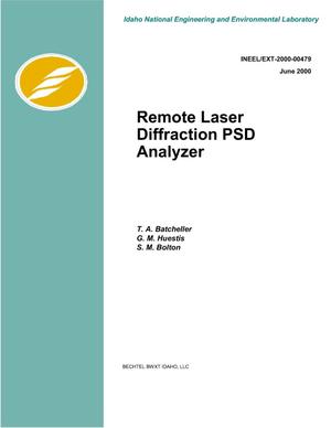 Remote Laser Diffraction PSD Analyzer