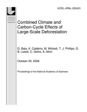 Combined Climate and Carbon-Cycle Effects of Large-Scale Deforestation