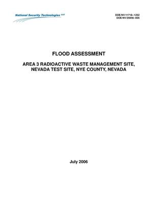 Flood Assessment Area 3 Radioactive Waste Management Site, Nevada Test Site, Nye County, Nevada