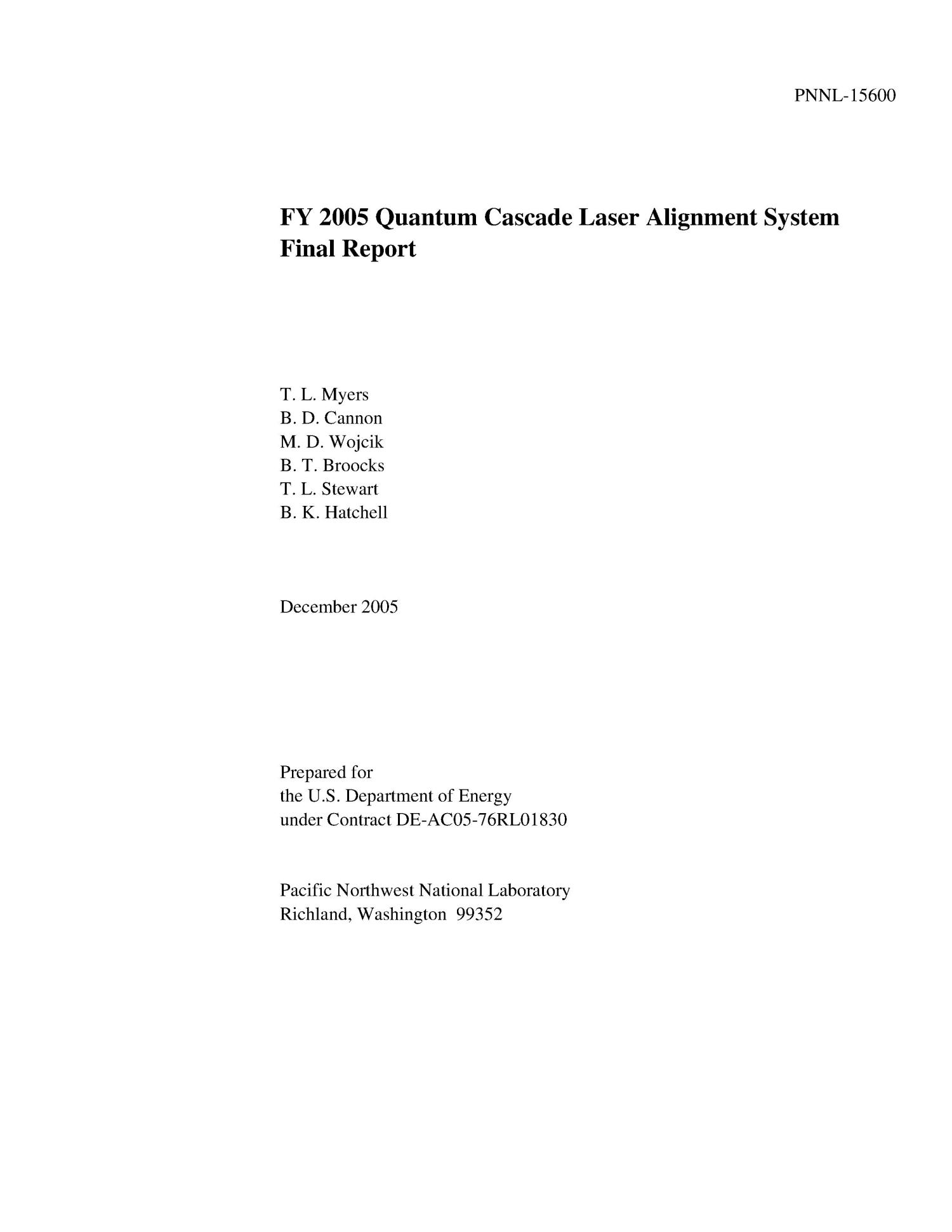FY 2005 Quantum Cascade Laser Alignment System Final Report
                                                
                                                    [Sequence #]: 3 of 52
                                                