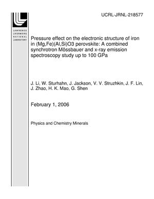 Pressure effect on the electronic structure of iron in (Mg,Fe)(Al,Si)O3 perovskite: A combined synchrotron M?ssbauer and x-ray emission spectroscopy study up to 100 GPa