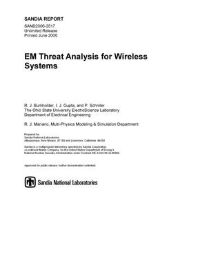 EM threat analysis for wireless systems.
