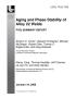 Report: Aging and Phase Stability of Alloy 22 Welds FY05 SUMMARY REPORT