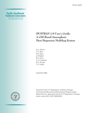 DUSTRAN 1.0 User’s Guide: A GIS-Based Atmospheric Dust Dispersion Modeling System