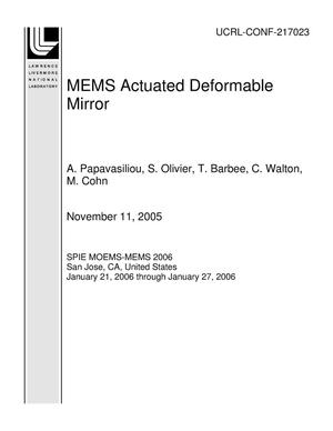 MEMS Actuated Deformable Mirror