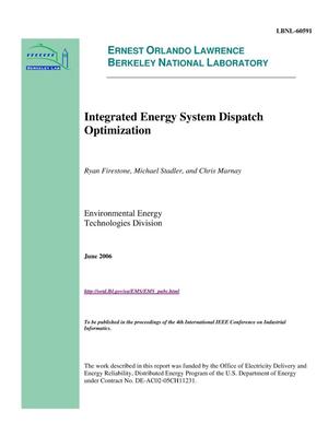 Integrated Energy System Dispatch Optimization