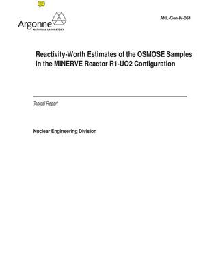 Reactivity-Worth Estimates of the Osmose Samples in the Minerve Reactor r1-uo2 Configuration.