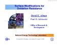 Article: Surface Modifications for Oxidation Resistance