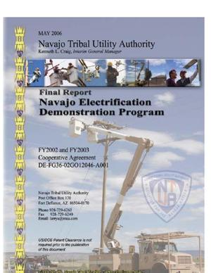 Navajo Electrification Demonstraiton Project